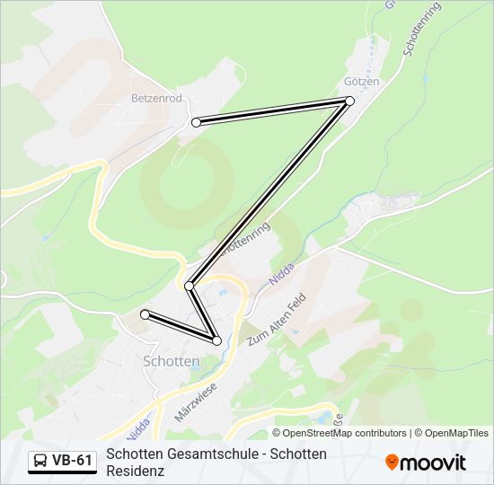 VB-61 Bus Line Map