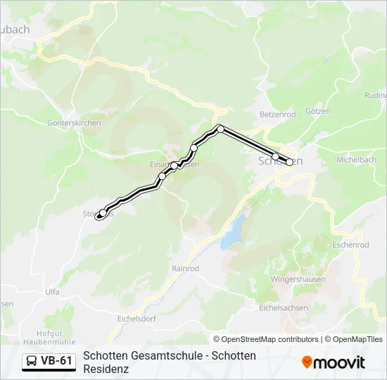 VB-61 Bus Line Map