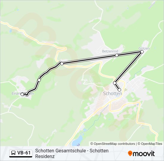 VB-61 Bus Line Map