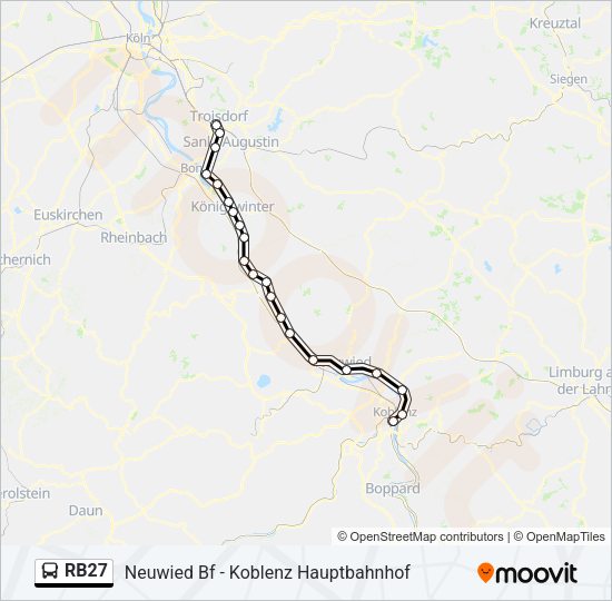 RB27 Bus Line Map