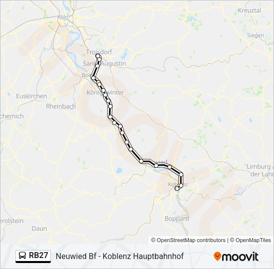 RB27 Bus Line Map