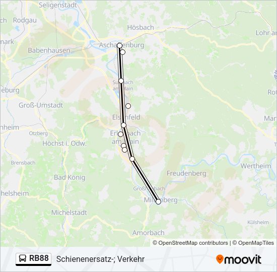 RB88 Bus Line Map
