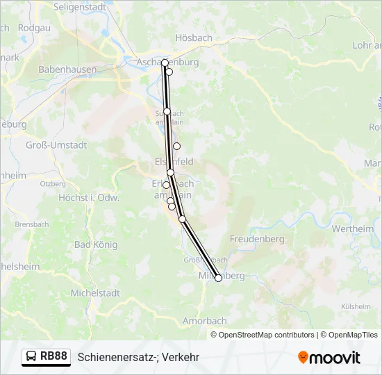 RB88 Bus Line Map