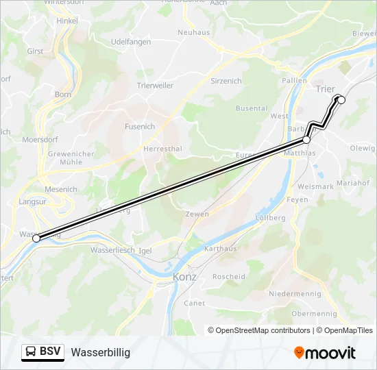 BSV Bus Line Map