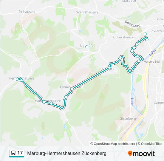 17 Bus Line Map