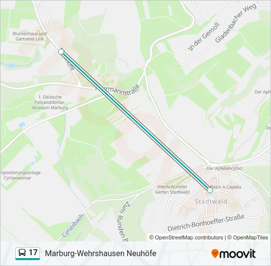 17 Bus Line Map