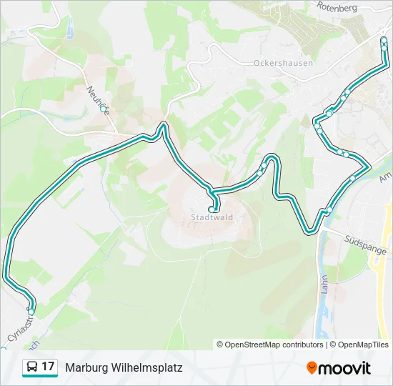 17 Bus Line Map