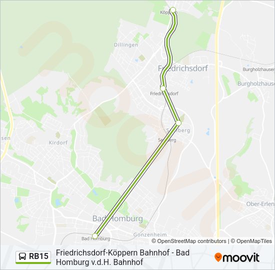 RB15 Bus Line Map