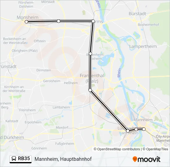 RB35 Bus Line Map