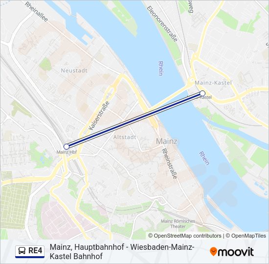 RE4 Bus Line Map