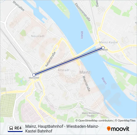 RE4 Bus Line Map