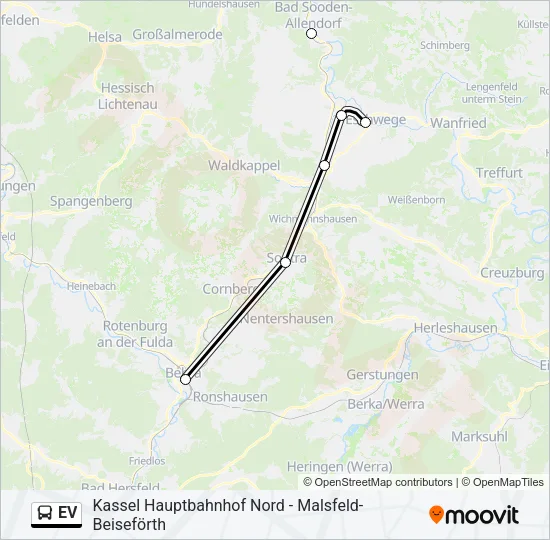 EV Bus Line Map
