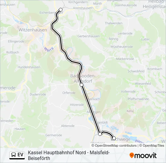 EV Bus Line Map