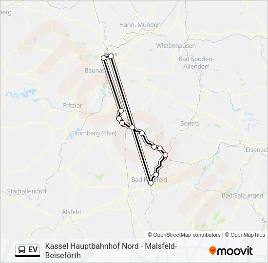 EV Bus Line Map
