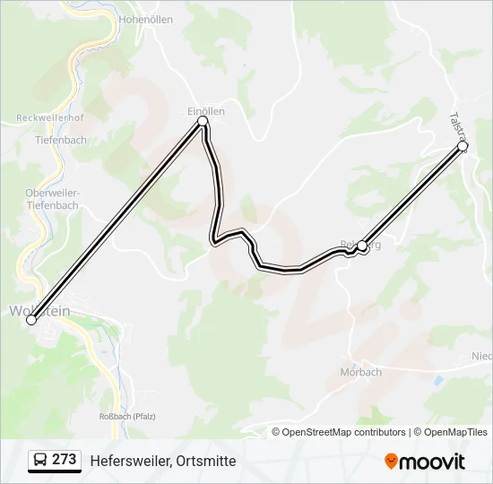 273 Bus Line Map