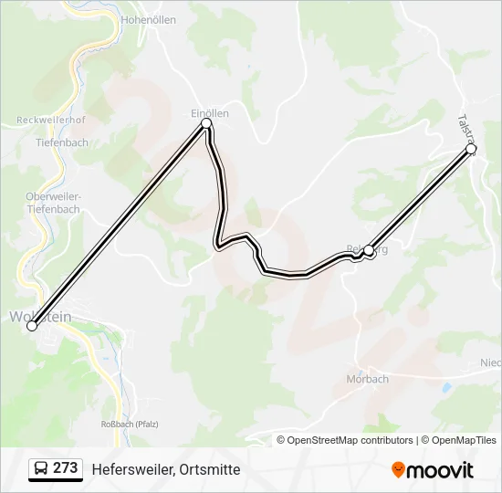 273 Bus Line Map