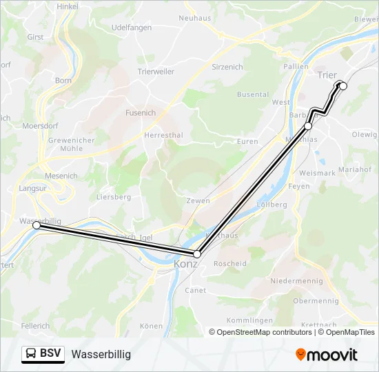 BSV Bus Line Map