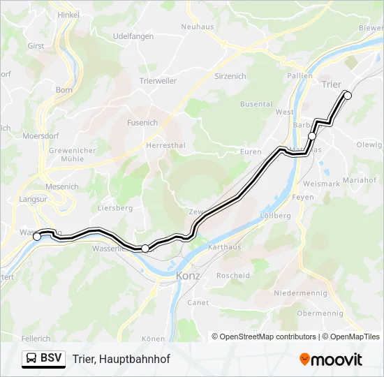 BSV Bus Line Map