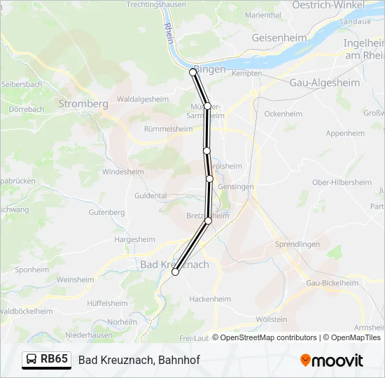 RB65 Bus Line Map