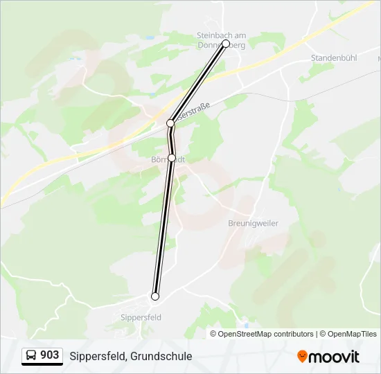 903 Bus Line Map