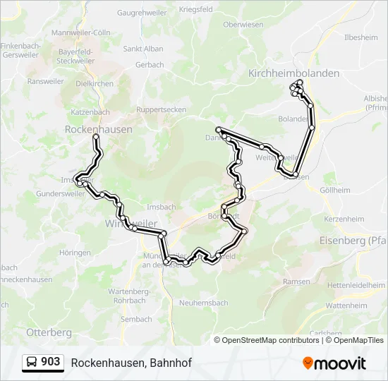 903 Bus Line Map