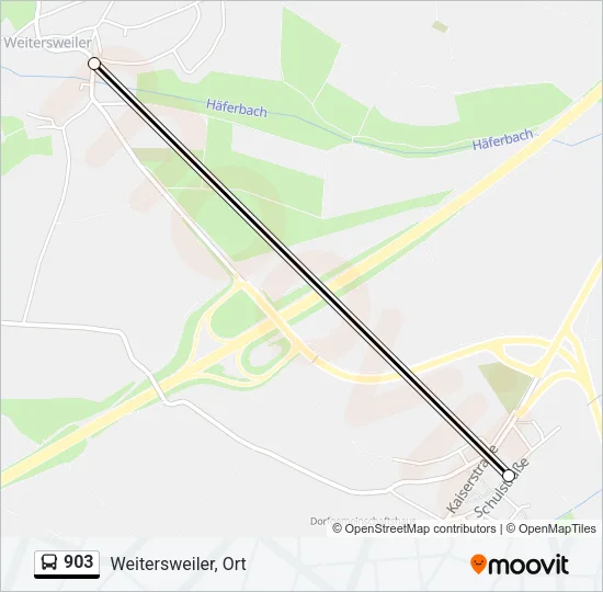 903 Bus Line Map