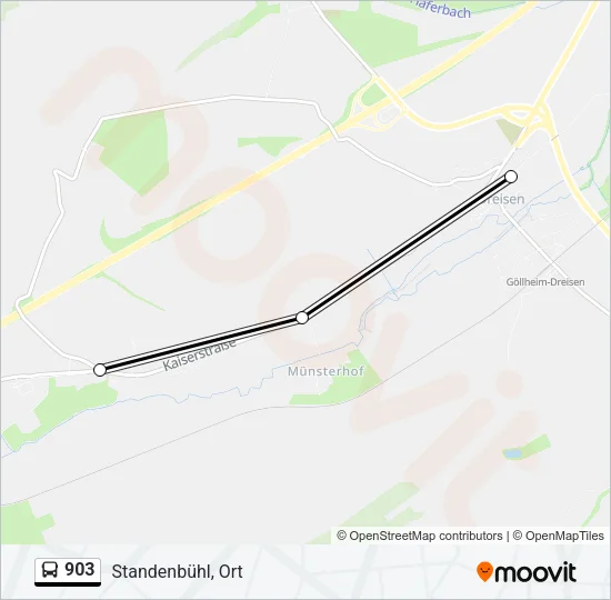 903 Bus Line Map