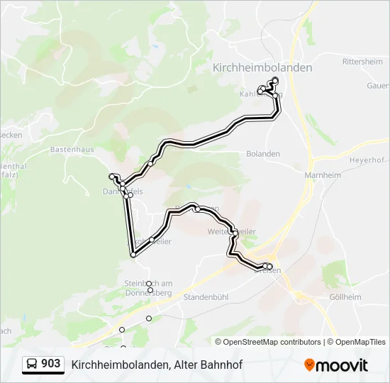 903 Bus Line Map