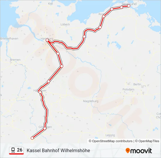 26 Train Line Map