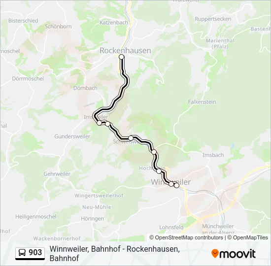 903 Bus Line Map