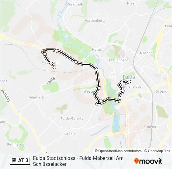 AT 3 S-Bahn Line Map