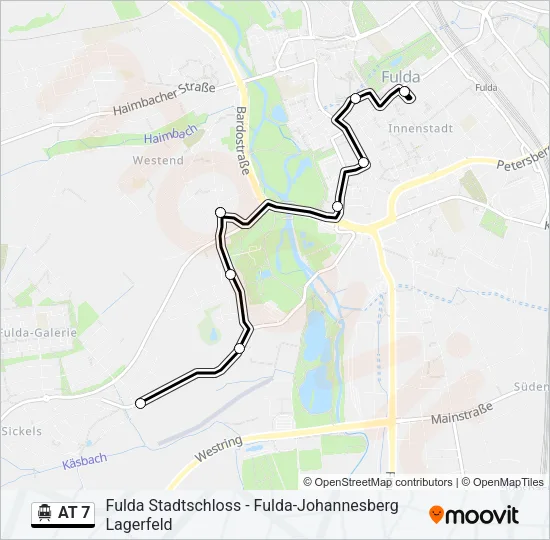 AT 7 S-Bahn Line Map