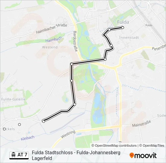 AT 7 S-Bahn Line Map