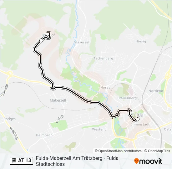 AT 13 S-Bahn Line Map