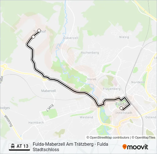 AT 13 S-Bahn Line Map