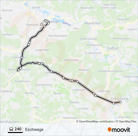 240 Bus Line Map