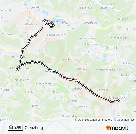 240 Bus Line Map