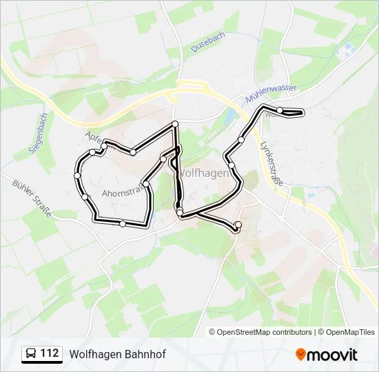 112 Bus Line Map