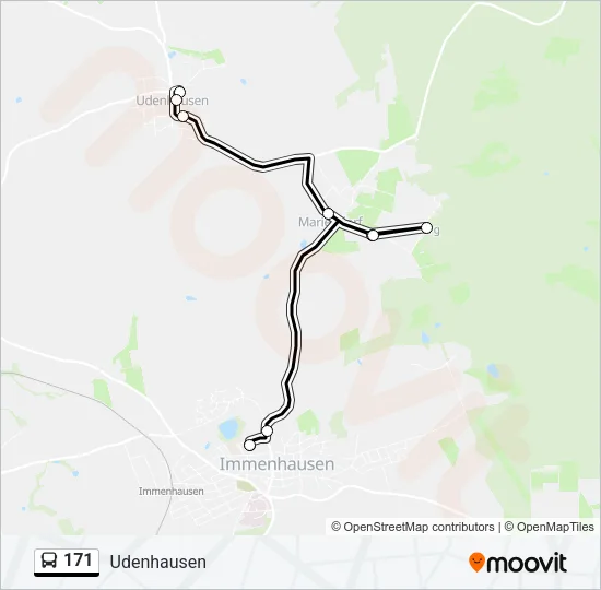 171 Bus Line Map