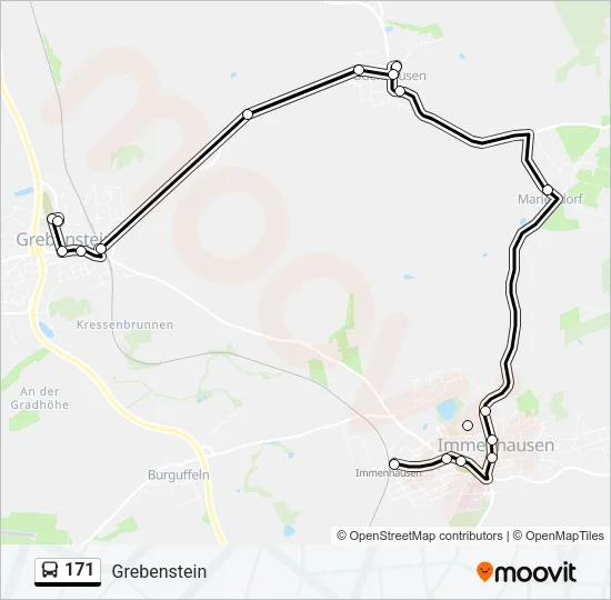 171 Bus Line Map