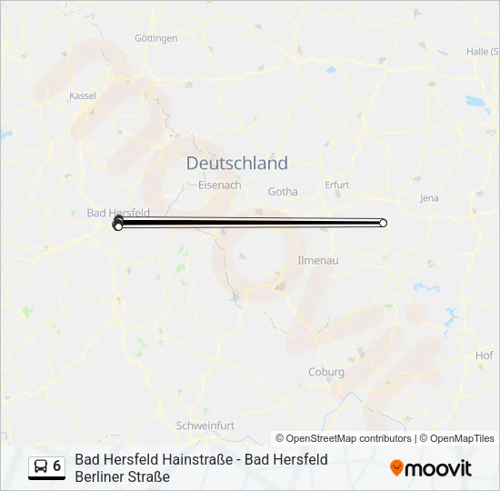 6 Bus Line Map