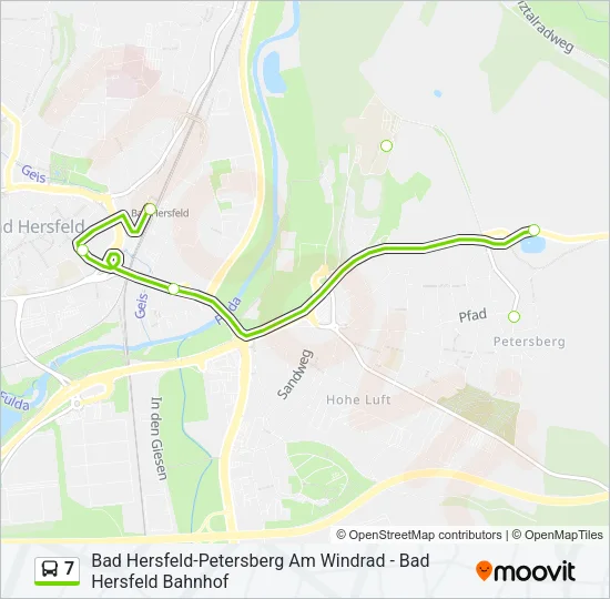 7 Bus Line Map