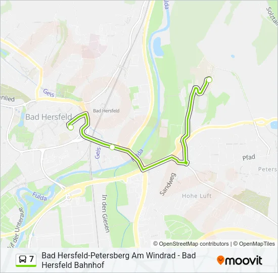 7 Bus Line Map