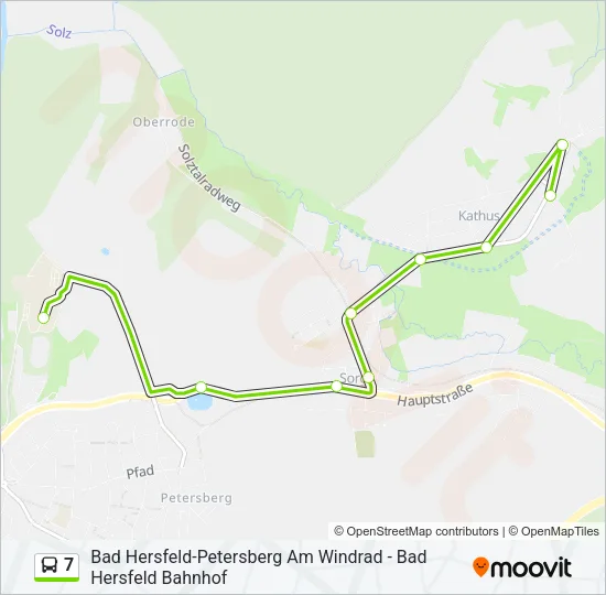 7 Bus Line Map