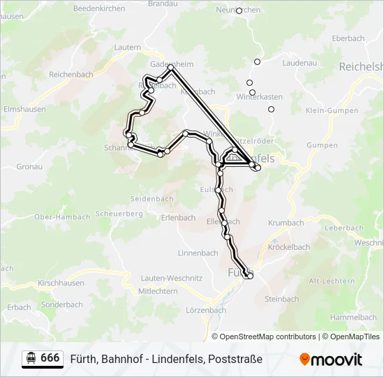 666 S-Bahn Line Map