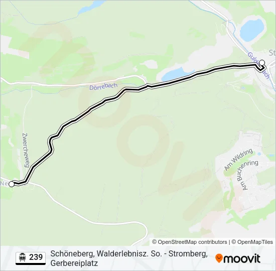 S-Bahn 239: карта маршрута
