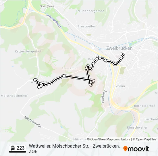 223 S-Bahn Line Map