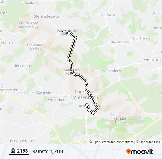 S-Bahn 2153: карта маршрута