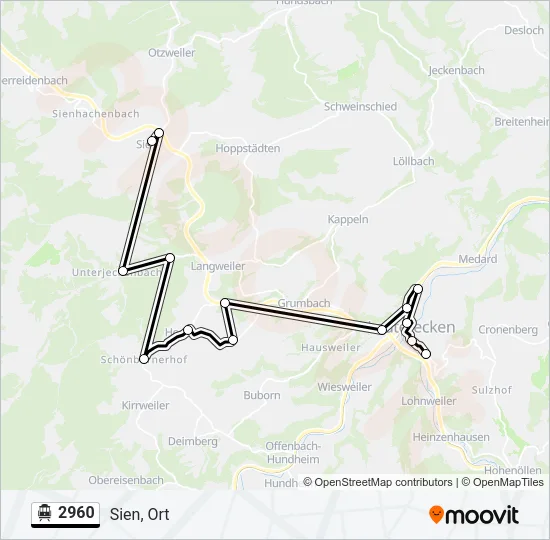 2960 S-Bahn Line Map