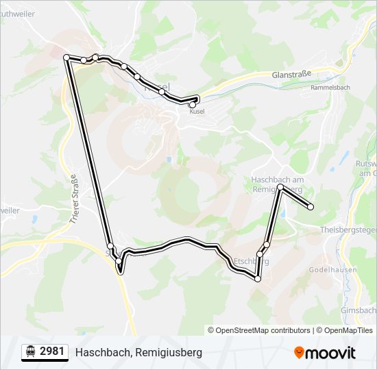 S-Bahn 2981: карта маршрута